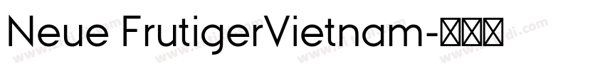 Neue FrutigerVietnam字体转换